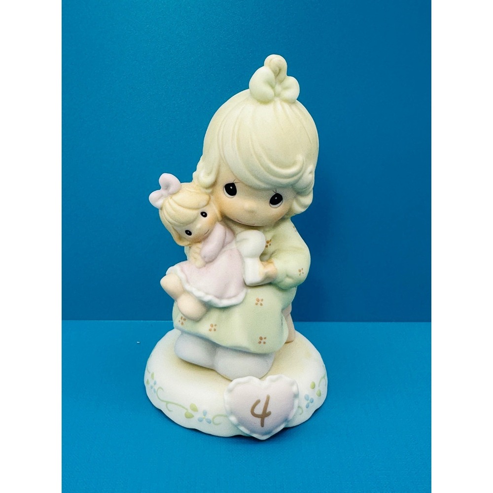 Precious Moments Growing In Grace Age 4 Girl With Doll Figurine 136239 1994